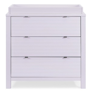 image:imageDelta Children Cassie 3 Drawer Dresser with Changing Top and Interlocking Drawers Bianca WhiteLilac