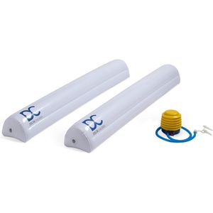 image:imageDelta Children Inflatable Bed Rails for Toddlers amp Kids with Foot Pump 2 Pack  LeakProof Portable Guardrails Great for Travel or at Home White48 inch x 7 inchx 5 inch