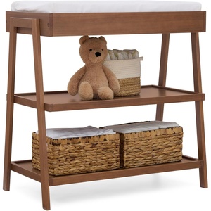 image:imageDelta Children Scout Changing Table  Greenguard Gold Certified Bianca WhiteChestnut