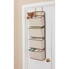 image:imageDelta Children 4 Pocket Over The Door Hanging Organizer Easy StorageOrganization Solution  Versatile and Accessible in Any Room in the House BeigeBeige