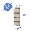 image:imageDelta Children 4 Pocket Over The Door Hanging Organizer Easy StorageOrganization Solution  Versatile and Accessible in Any Room in the House BeigeBeige