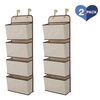 image:imageDelta Children 4 Pocket Over The Door Hanging Organizer Easy StorageOrganization Solution  Versatile and Accessible in Any Room in the House BeigeBeige