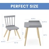 image:imageDelta Children Essex Desk amp Chair Set Greenguard Gold Certified GreyNaturalGreyNatural