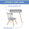 image:imageDelta Children Essex Desk amp Chair Set Greenguard Gold Certified GreyNaturalGreyNatural