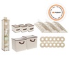 image:imageDelta Children Nursery Storage 48 Piece Set  Easy StorageOrganization Solution  Keeps Bedroom Nursery amp Closet Clean BeigeBeige