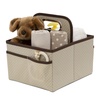 image:imageDelta Children Portable Nursery Caddy  Essential Lightweight Storage Bin with Multiple Compartments  Easy StorageOrganization Solution BeigeBeige