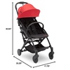 image:imageJeep Breeze Stroller by Delta Children  Lightweight Stroller Features Compact OneHand Fold Oversized Canopy Recline and Shock Absorbing Frame Wildwood