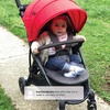 image:imageJeep Gemini Stroller by Delta Children  Full of Features Easy OneHand Fold Recline Lightweight Oversized Canopy 2 Cup Holders Shock Absorbing Frame Grey Tweed with Red