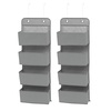 image:imageDelta Children 4 Pocket Over The Door Hanging Organizer Easy StorageOrganization Solution  Versatile and Accessible in Any Room in the House BeigeDove Grey