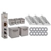image:imageDelta Children Nursery Storage 48 Piece Set  Easy StorageOrganization Solution  Keeps Bedroom Nursery amp Closet Clean BeigeGrey