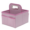 image:imageDelta Children Portable Nursery Caddy  Essential Lightweight Storage Bin with Multiple Compartments  Easy StorageOrganization Solution BeigeBarely Pink