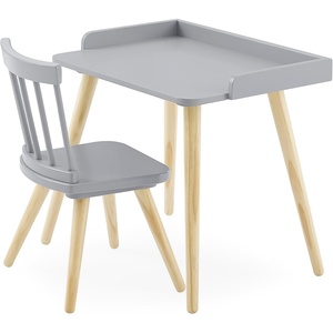image:imageDelta Children Essex Desk amp Chair Set Greenguard Gold Certified GreyNaturalGreyNatural