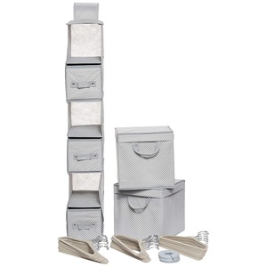 image:imageDelta Children Nursery Storage 48 Piece Set  Easy StorageOrganization Solution  Keeps Bedroom Nursery amp Closet Clean Dove Grey