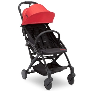 image:imageJeep Breeze Stroller by Delta Children  Lightweight Stroller Features Compact OneHand Fold Oversized Canopy Recline and Shock Absorbing Frame Wildwood