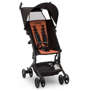 image:imageJeep Clutch Plus Travel Stroller with Reclining Seat by Delta Children BlackOrange