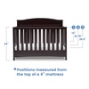 image:imageDelta Children Emery 4in1 Convertible Baby Crib  Greenguard Gold Certified Dark ChocolateDark Chocolate