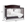 image:imageDelta Children Emery 4in1 Convertible Baby Crib  Greenguard Gold Certified Dark ChocolateDark Chocolate