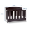 image:imageDelta Children Emery 4in1 Convertible Baby Crib  Greenguard Gold Certified Dark ChocolateDark Chocolate