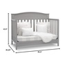 image:imageDelta Children Emery 4in1 Convertible Baby Crib  Greenguard Gold Certified Dark ChocolateGrey