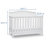 image:imageDelta Children Emery 4in1 Convertible Baby Crib  Greenguard Gold Certified Dark ChocolateWhite