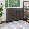 image:imageDelta Children Simmons Kids Asher 6 Drawer Dresser with Changing Top Fully Assembled Rustic Greenguard Gold Certified Rustic GreyRustic Grey