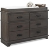 image:imageDelta Children Simmons Kids Asher 6 Drawer Dresser with Changing Top Fully Assembled Rustic Greenguard Gold Certified Rustic GreyRustic Grey