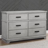 image:imageDelta Children Simmons Kids Asher 6 Drawer Dresser with Changing Top Fully Assembled Rustic Greenguard Gold Certified Rustic GreyRustic Mist