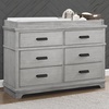 image:imageDelta Children Simmons Kids Asher 6 Drawer Dresser with Changing Top Fully Assembled Rustic Greenguard Gold Certified Rustic GreyRustic Mist