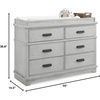 image:imageDelta Children Simmons Kids Asher 6 Drawer Dresser with Changing Top Fully Assembled Rustic Greenguard Gold Certified Rustic GreyRustic Mist