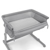 image:imageGAP babyGap Whisper Bedside Bassinet Sleeper with Breathable Mesh and Adjustable Heights  Lightweight Portable Crib  Made with Sustainable Materials Pink StripesGrey