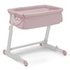 image:imageGAP babyGap Whisper Bedside Bassinet Sleeper with Breathable Mesh and Adjustable Heights  Lightweight Portable Crib  Made with Sustainable Materials Pink StripesPink Stripes