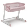 image:imageGAP babyGap Whisper Bedside Bassinet Sleeper with Breathable Mesh and Adjustable Heights  Lightweight Portable Crib  Made with Sustainable Materials Pink StripesPink Stripes