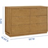 image:imageDelta Children Forever 6 Drawer Dresser Fully Assembled  Naturals Collection Teak BrownAcorn