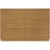 image:imageDelta Children Forever 6 Drawer Dresser Fully Assembled  Naturals Collection Teak BrownAcorn