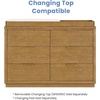 image:imageDelta Children Forever 6 Drawer Dresser Fully Assembled  Naturals Collection Teak BrownAcorn