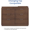 image:imageDelta Children Forever 6 Drawer Dresser Fully Assembled  Naturals Collection Teak BrownTeak Brown