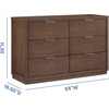image:imageDelta Children Forever 6 Drawer Dresser Fully Assembled  Naturals Collection Teak BrownTeak Brown