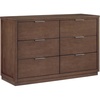 image:imageDelta Children Forever 6 Drawer Dresser Fully Assembled  Naturals Collection Teak BrownTeak Brown