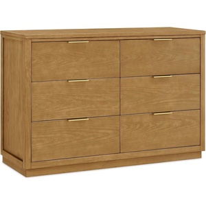 image:imageDelta Children Forever 6 Drawer Dresser Fully Assembled  Naturals Collection Teak BrownAcorn