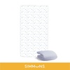 image:imageSimmons Kids Quiet Nights Breathable 4inch Mini Crib Mattress with RemovableMachine Washable Cover  GREENGUARD Gold  Waterproof  Sustainably Sourced Core Fiber Core BlueFull Size Crib Mattress
