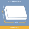 image:imageSimmons Kids Quiet Nights Breathable 4inch Mini Crib Mattress with RemovableMachine Washable Cover  GREENGUARD Gold  Waterproof  Sustainably Sourced Core Fiber Core BlueWhiteBlue Mini Crib Mattress