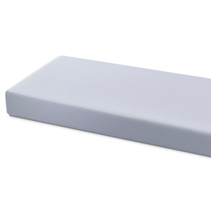 image:imageSimmons Kids Quiet Nights Breathable 4inch Mini Crib Mattress with RemovableMachine Washable Cover  GREENGUARD Gold  Waterproof  Sustainably Sourced Core Fiber Core BlueBlue Mini Crib Mattress