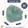 image:imageDelta Children  Serta Kids Plush Barrel Toddler Chair Soft Foam Chair Bean Bag Chair Alternative for Boys and Girls Cozy Seat for Reading Watching Cartoons Playroom Nursery Bedroom SageSage