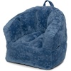 image:imageDelta Children  Serta Kids Plush Barrel Toddler Chair Soft Foam Chair Bean Bag Chair Alternative for Boys and Girls Cozy Seat for Reading Watching Cartoons Playroom Nursery Bedroom SageDenim Blue