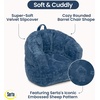 image:imageDelta Children  Serta Kids Plush Barrel Toddler Chair Soft Foam Chair Bean Bag Chair Alternative for Boys and Girls Cozy Seat for Reading Watching Cartoons Playroom Nursery Bedroom SageDenim Blue