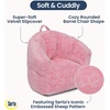 image:imageDelta Children  Serta Kids Plush Barrel Toddler Chair Soft Foam Chair Bean Bag Chair Alternative for Boys and Girls Cozy Seat for Reading Watching Cartoons Playroom Nursery Bedroom SagePink