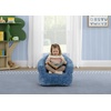image:imageDelta Children  Serta Kids Plush Barrel Toddler Chair Soft Foam Chair Bean Bag Chair Alternative for Boys and Girls Cozy Seat for Reading Watching Cartoons Playroom Nursery Bedroom SageDenim Blue