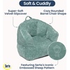 image:imageDelta Children  Serta Kids Plush Barrel Toddler Chair Soft Foam Chair Bean Bag Chair Alternative for Boys and Girls Cozy Seat for Reading Watching Cartoons Playroom Nursery Bedroom SageSage