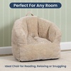 image:imageDelta Children  Serta Kids Plush Barrel Toddler Chair Soft Foam Chair Bean Bag Chair Alternative for Boys and Girls Cozy Seat for Reading Watching Cartoons Playroom Nursery Bedroom SageCream