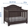 image:imageDelta Children Simmons Kids Asher 6in1 Convertible Crib with Toddler Rail Rustic GreyRustic Grey